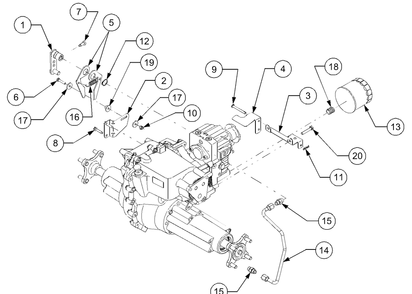 Neutral Linkage, Hydraulic Pickup And Return Tubes Diagram and Parts List for LT2180 13A254G710-13A254G712 Cub Cadet Lawn Tractor